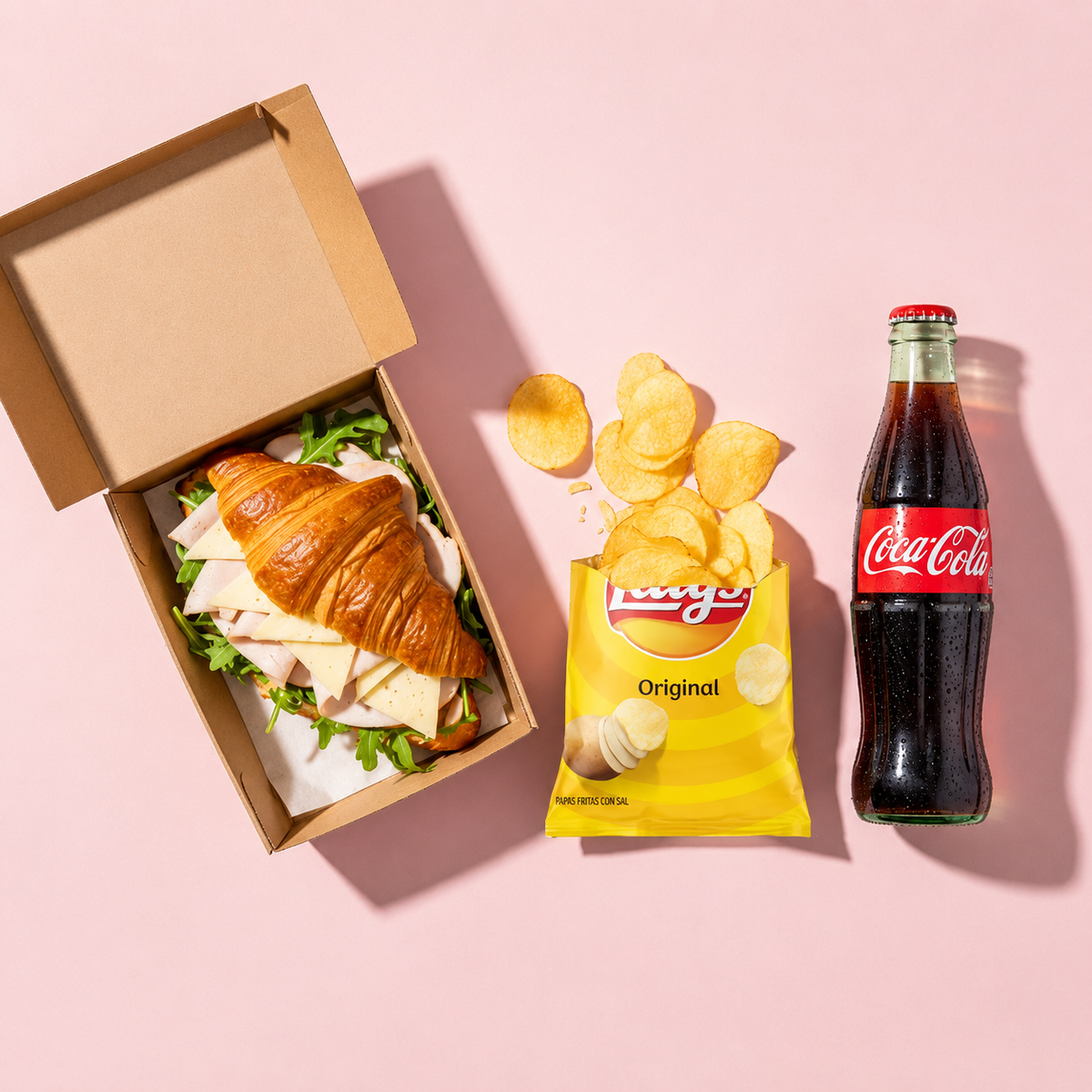 Box Lunch Cuernito Con Papas