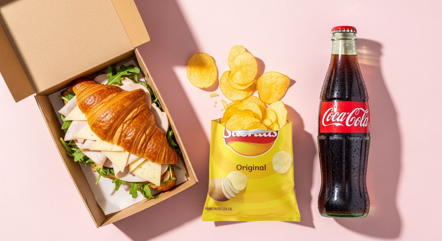 Box Lunch Cuernito Con Papas